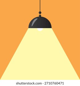 Lámparas luz luces Vector y espacio para su texto