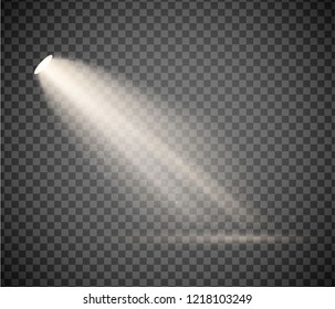 lamps set with warm light on a transparent background