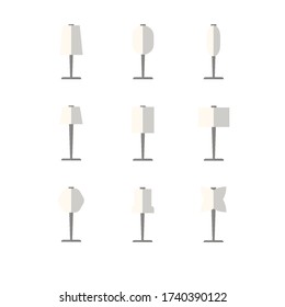 Lamps in various forms, It looks smooth and luxurious.