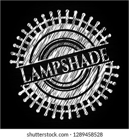Lampshade with chalkboard texture
