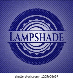 Lampshade with denim texture