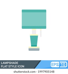 Icono de la lámpara en estilo plano aislado en fondo blanco. EPS 10