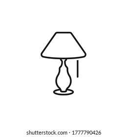 Lampshade icon flat vector illustration