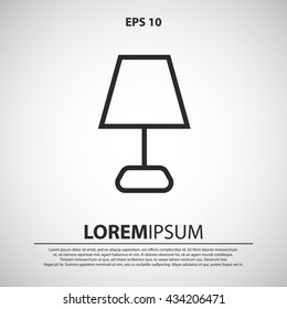 lampshade icon. lampshade line icon