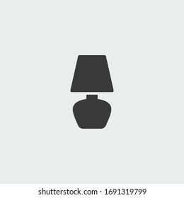 lampshade icon. lampshade vector on gray background