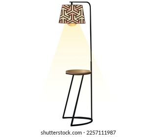 lampshade light  lamp  house table