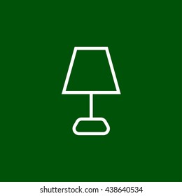 lampshade line icon