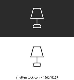 lampshade line icon