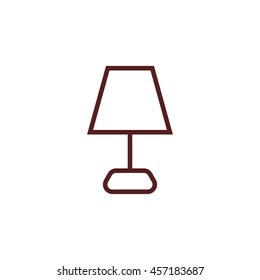 lampshade line icon