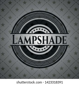 Lampshade realistic dark emblem. Vector Illustration. Detailed.