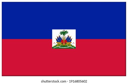 Lampung, Indonesia - February 10th 2021. haiti flag