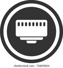 LAN cable  , dark circle sign design