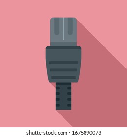 Lan cable icon. Flat illustration of lan cable vector icon for web design