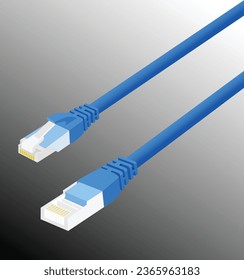 LAN cable RJ45 cat6 for internet connection