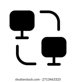 Ilustração De Design Do Símbolo Vetor Do Ícone Da Conexão De Lan