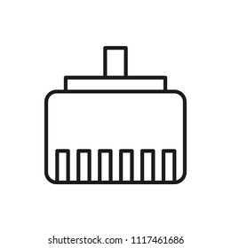 lan connector vector icon