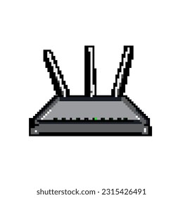 lan dsl modem game pixel art retro vector. bit antenna connection, ethernet network lan dsl modem. old vintage illustration