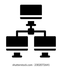 lan glyph icon illustration vector graphic
