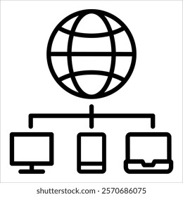 Lan Icon Element For Design