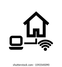 lan icon isolated sign symbol vector illustration - high quality black style vector icons
