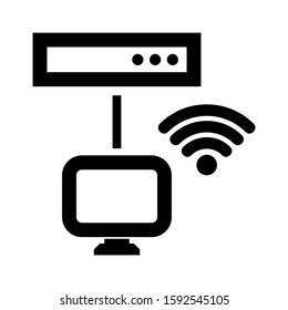 lan icon isolated sign symbol vector illustration - high quality black style vector icons
