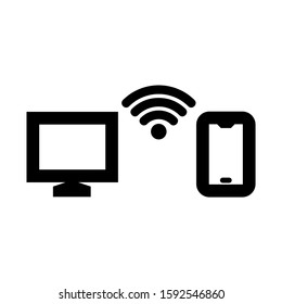 lan icon isolated sign symbol vector illustration - high quality black style vector icons
