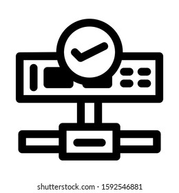 lan icon isolated sign symbol vector illustration - high quality black style vector icons
