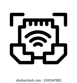 lan icon isolated sign symbol vector illustration - high quality black style vector icons
