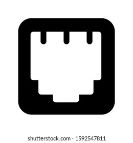 lan icon isolated sign symbol vector illustration - high quality black style vector icons
