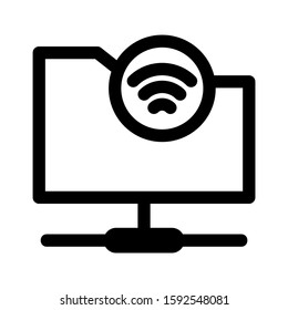 lan icon isolated sign symbol vector illustration - high quality black style vector icons
