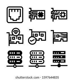 lan icon isolated sign symbol vector illustration - Collection of high quality black style vector icons
