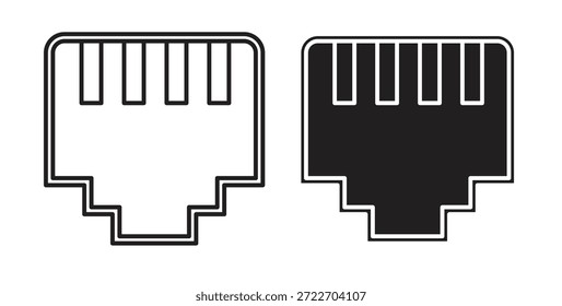 Ícone de LAN isolado vetor Ilustração. Pictograma vetorial para web e app