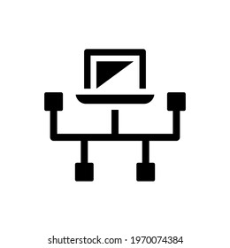 Lan icon (Simple vector illustration)