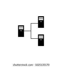 lan icon vector