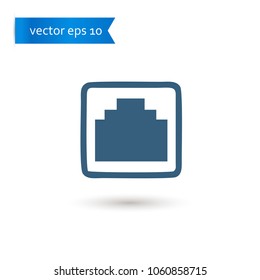 lan. lan icon. lan vector. flat style. sign design vector. sign design. Vector EPS 10