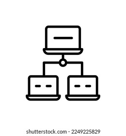 LAN icon in vector. Logotype