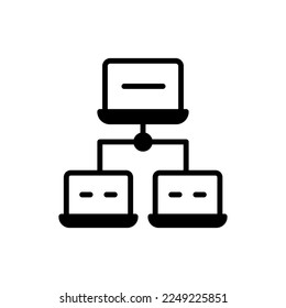 LAN icon in vector. Logotype
