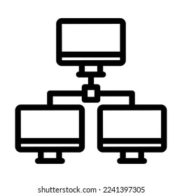 lan line icon illustration vector graphic