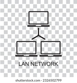 lan network icon , connection icon