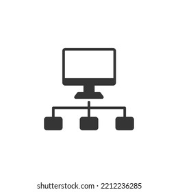 lan network icons  symbol vector elements for infographic web