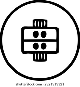 LAN network port line icon. linear style sign for mobile concept and sign, symbol, vector, art