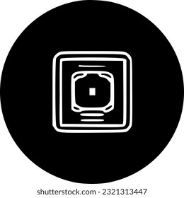 LAN network port line icon. linear style sign for mobile concept and sign, symbol, vector, art