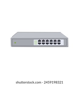 lan network switch cartoon. vlan router, firewall traffic, data connectivity lan network switch sign. isolated symbol vector illustration