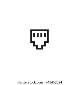 lan network vector icon