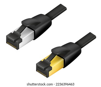 lan plug for internet transmission vector illustration isolated on white background