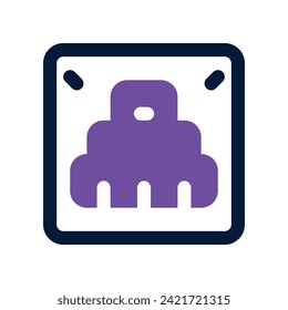 lan port icon. vector dual tone icon for your website, mobile, presentation, and logo design.