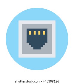 Lan Socket Vector Icon