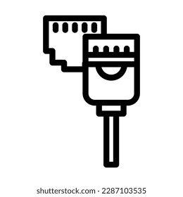 LAN Vector Line Icon Design