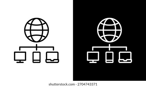 Lan White Icon Set Design