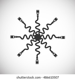 LAN Wire Cable Computer Icon